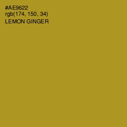 #AE9622 - Lemon Ginger Color Image